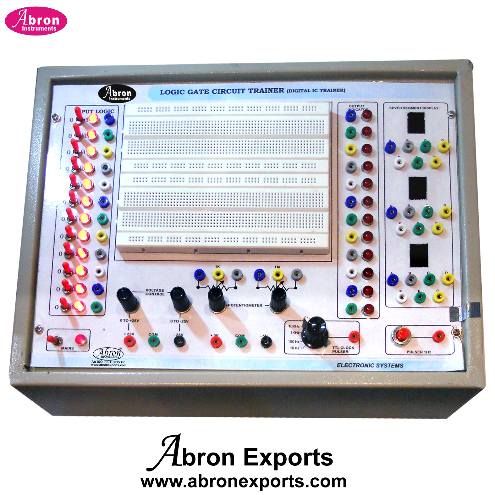 Bread Board With Power Supply +5VDC +12VDC Logic Gates Trainer With Terminals Bread Board in Box AE-1300L